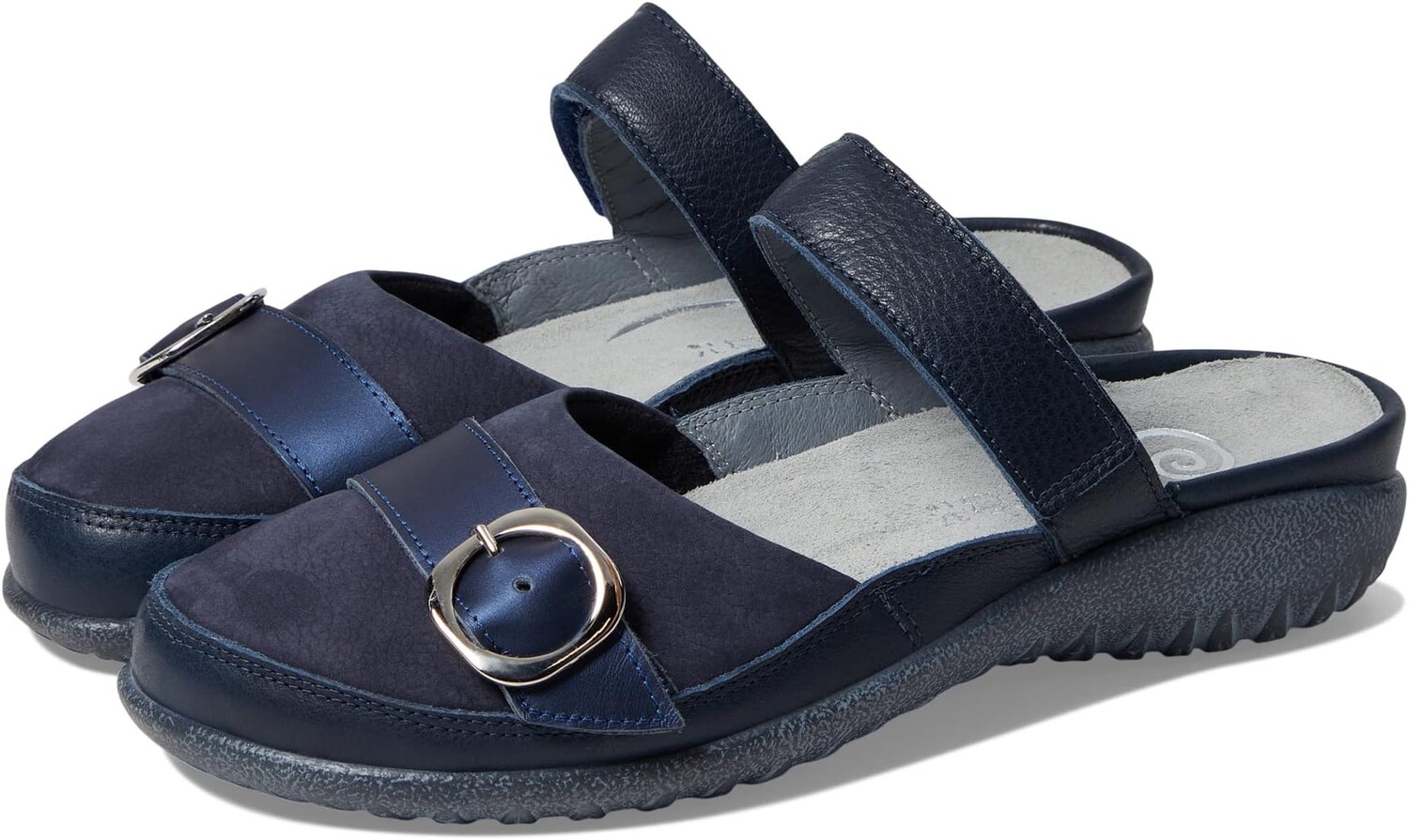 

Сабо Hongi Naot, цвет Soft Ink Leather/Navy Velvet Nubuck