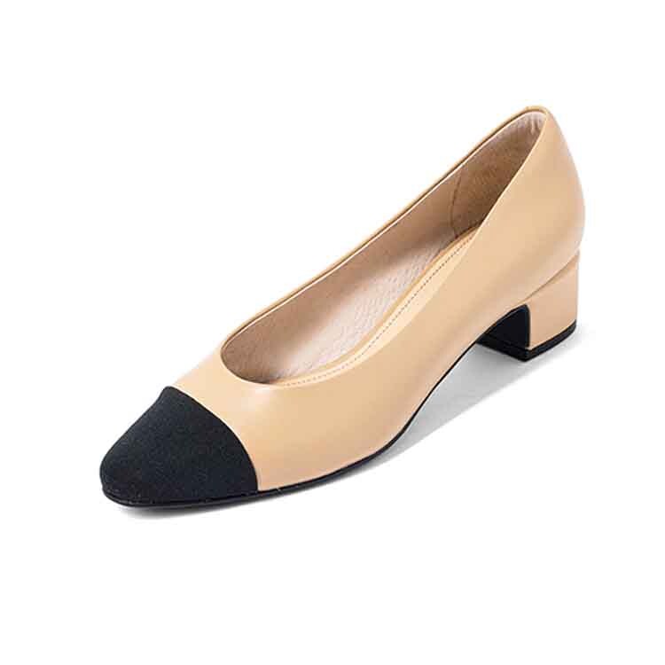 

Туфли женские на высоком каблуке Comely, цвет Off-white (sheepskin heel height 4cm)