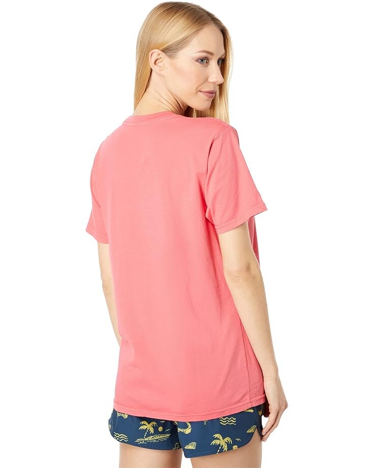 

Футболка Salty Crew La Playa Boyfriend Short Sleeve Tee, коралловый
