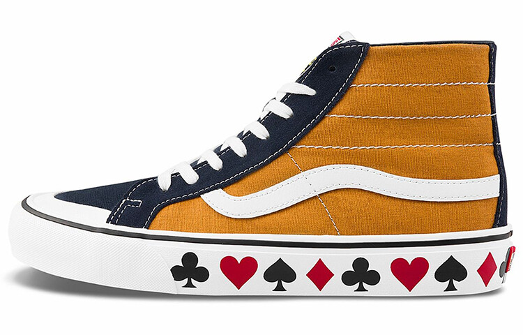 

Туфли для скейтбординга унисекс Vans SK8 HI Белый/Желтый