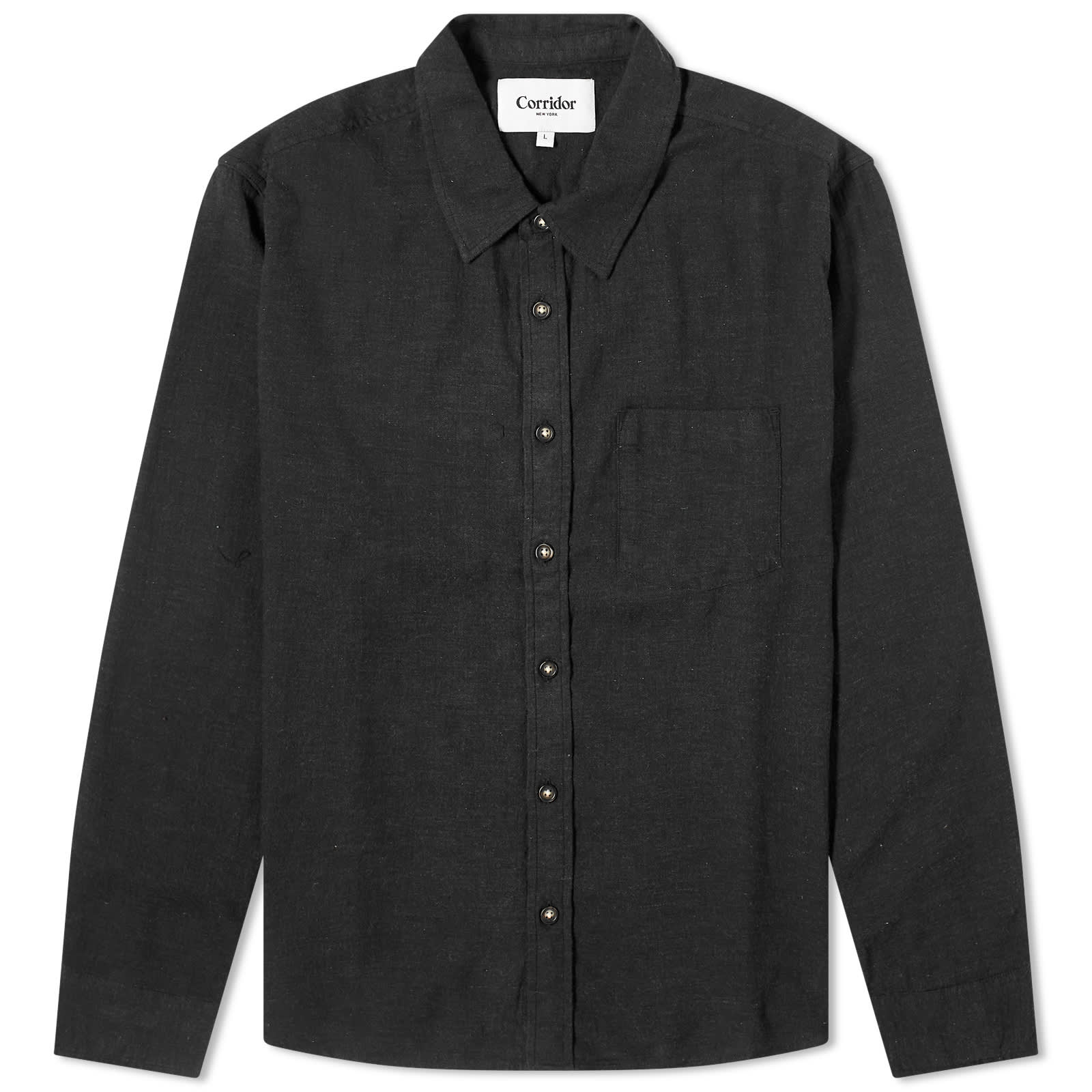 Рубашка Corridor Lyocell Flannel, черный