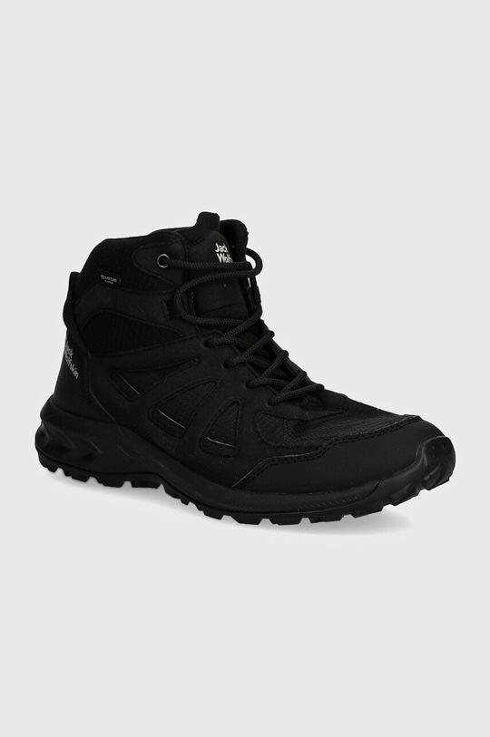 

Туфли Woodland 2 Texapore Mid Jack Wolfskin, черный