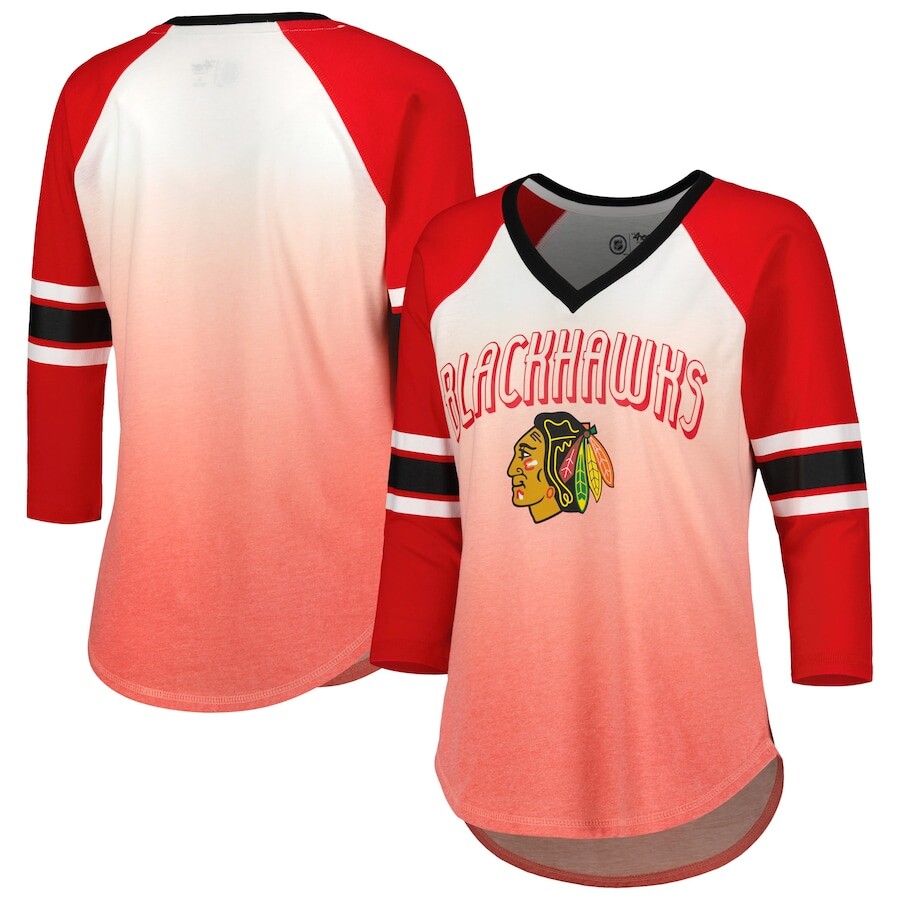 

Футболка с длинным рукавом G-III 4Her by Carl Banks Chicago Blackhawks, красный