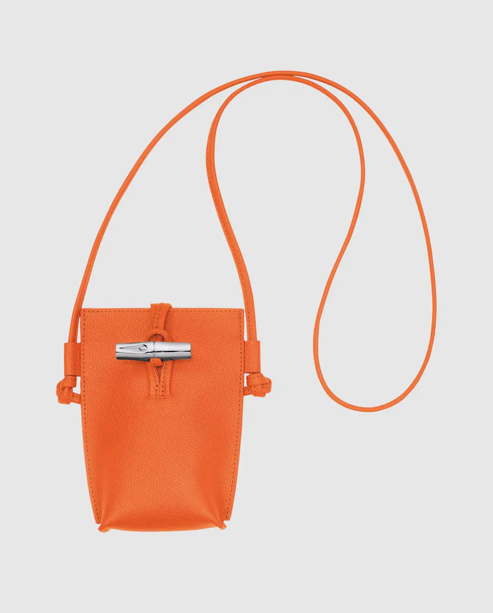 

Кожаная сумка для мобильного телефона Le Roseau Longchamp, оранжевый