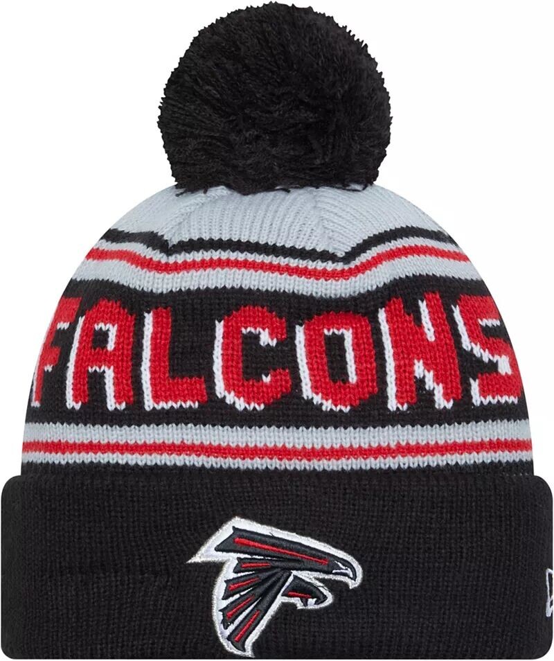 

Черная мужская вязаная шапка New Era Atlanta Falcons