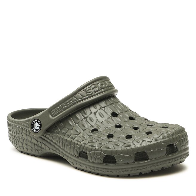 

Шлепанцы Crocs CrocsClassic Crocskin, хаки