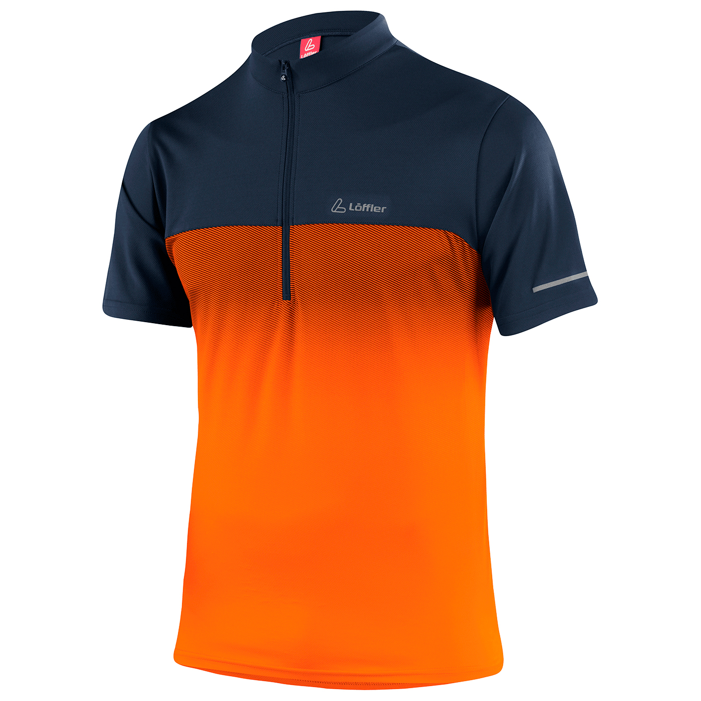 Велосипедный трикотаж Löffler Bike Shirt Flow Halfzip, цвет Orange II
