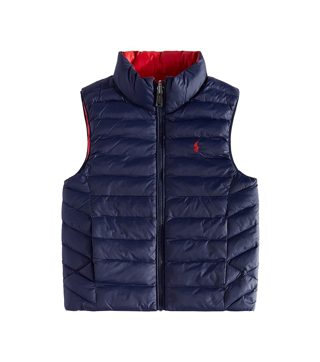 

Двусторонний пуховик с логотипом Polo Ralph Lauren, синий