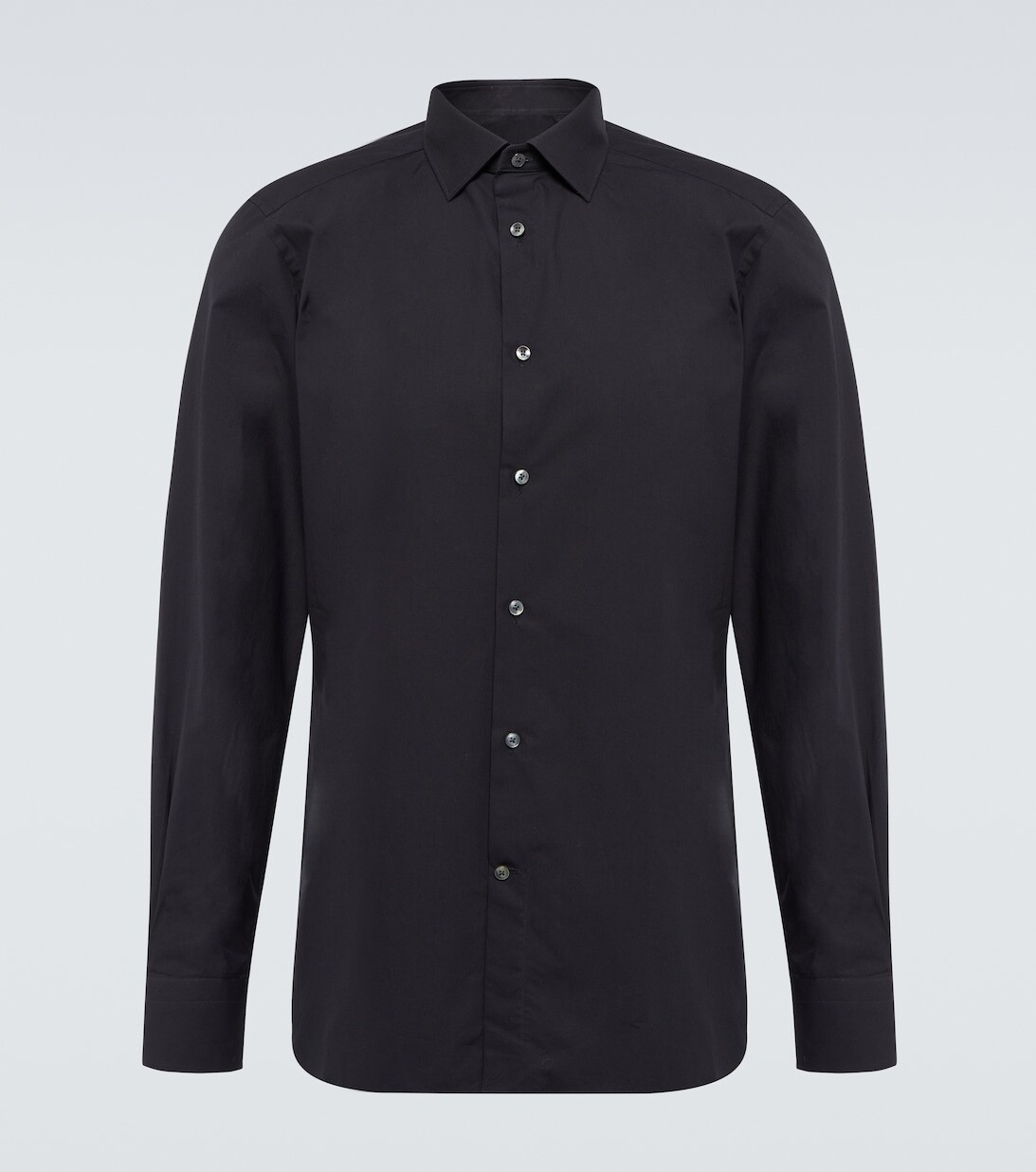 

Хлопковая рубашка Zegna, синий