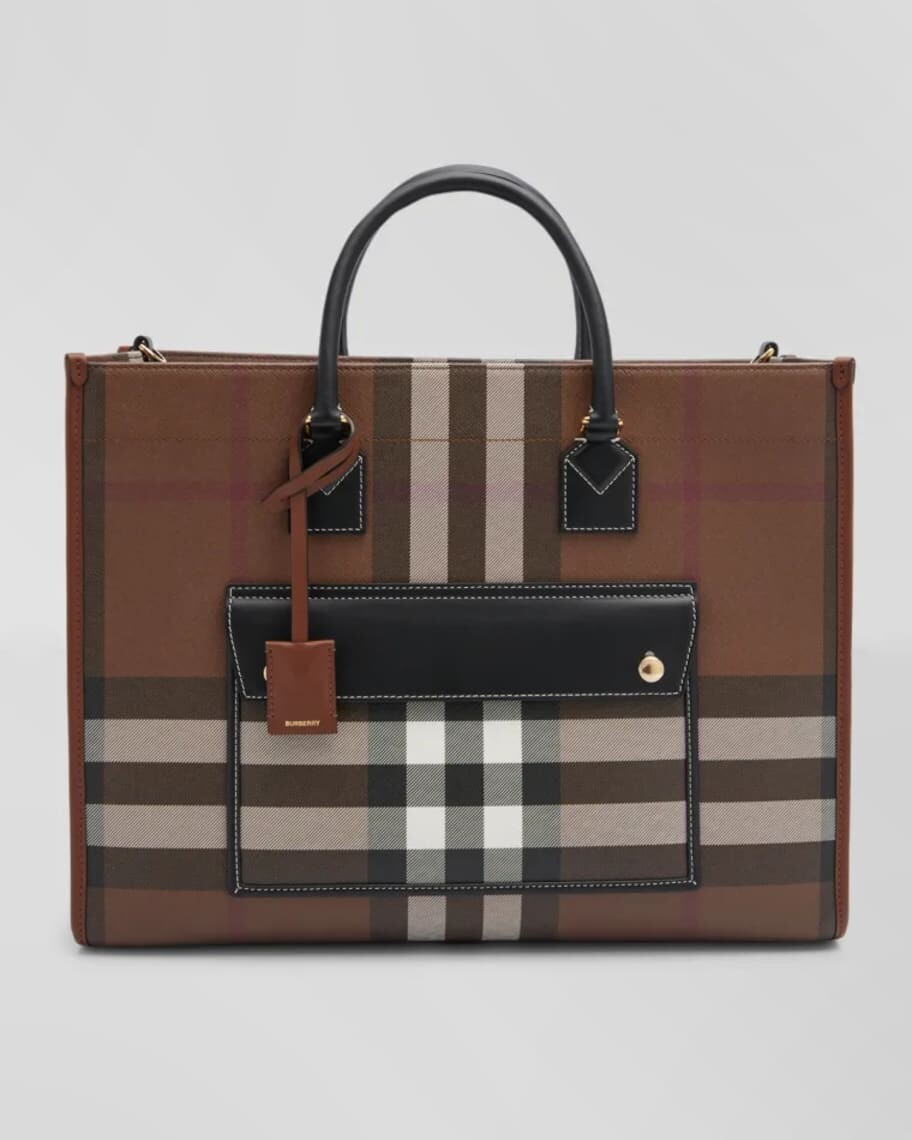 

Сумка-тоут Freya среднего размера Check Box Burberry