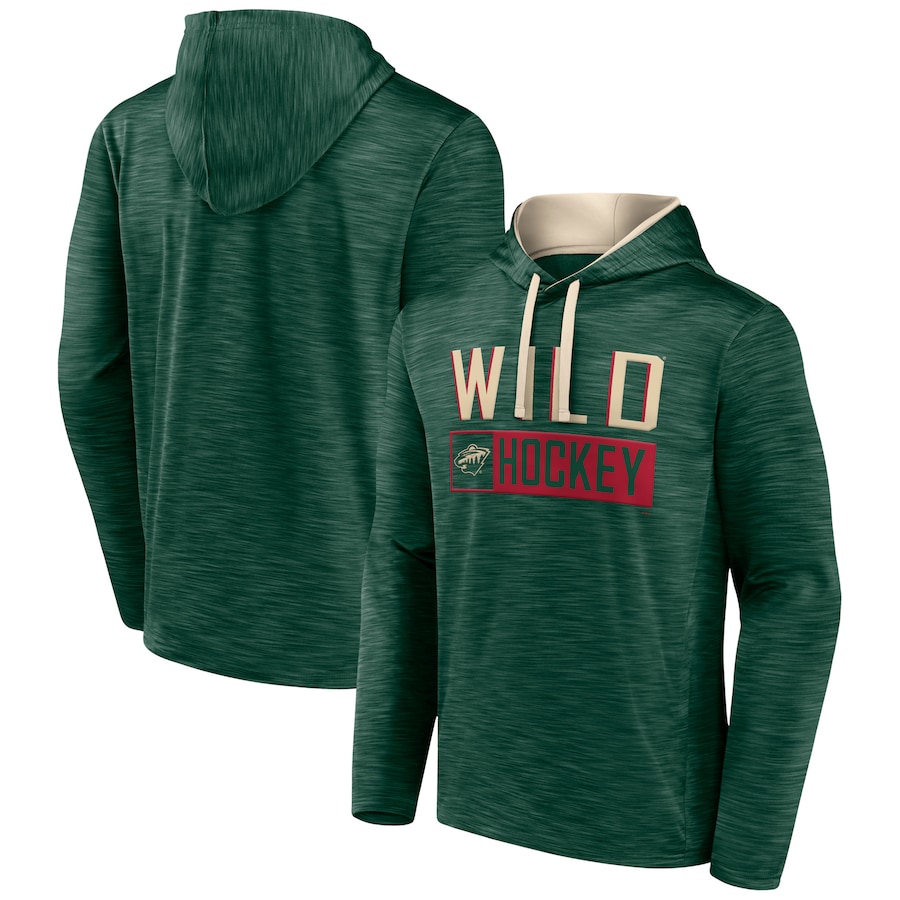 

Пуловер с капюшоном Fanatics Branded Minnesota Wild, зеленый