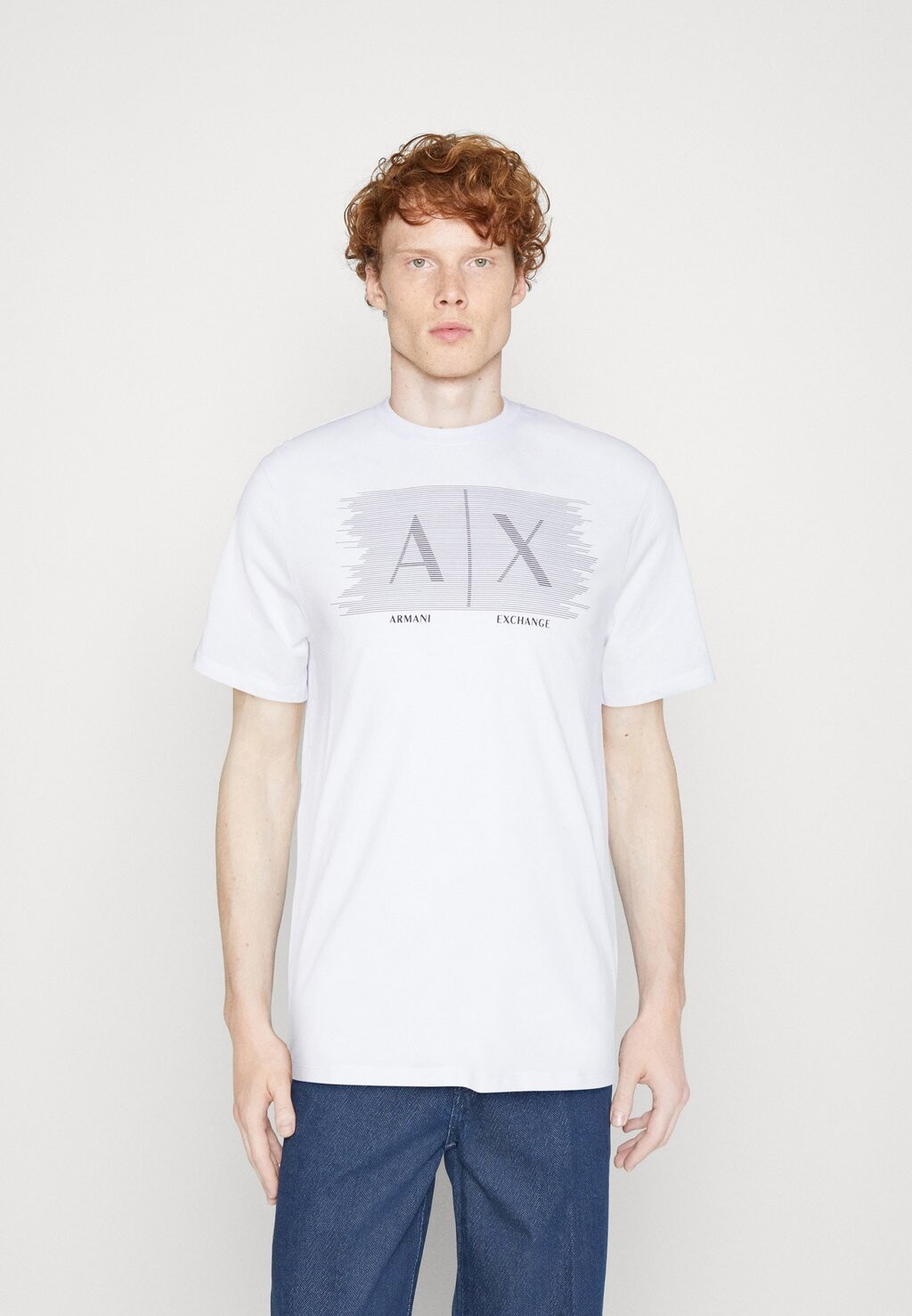 

Футболка с принтом Armani Exchange, белый