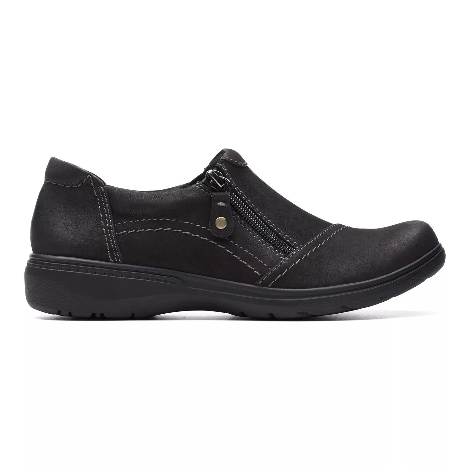 

Женские повседневные туфли Clarks Carleigh Ray из нубука Clarks, серо-коричневый