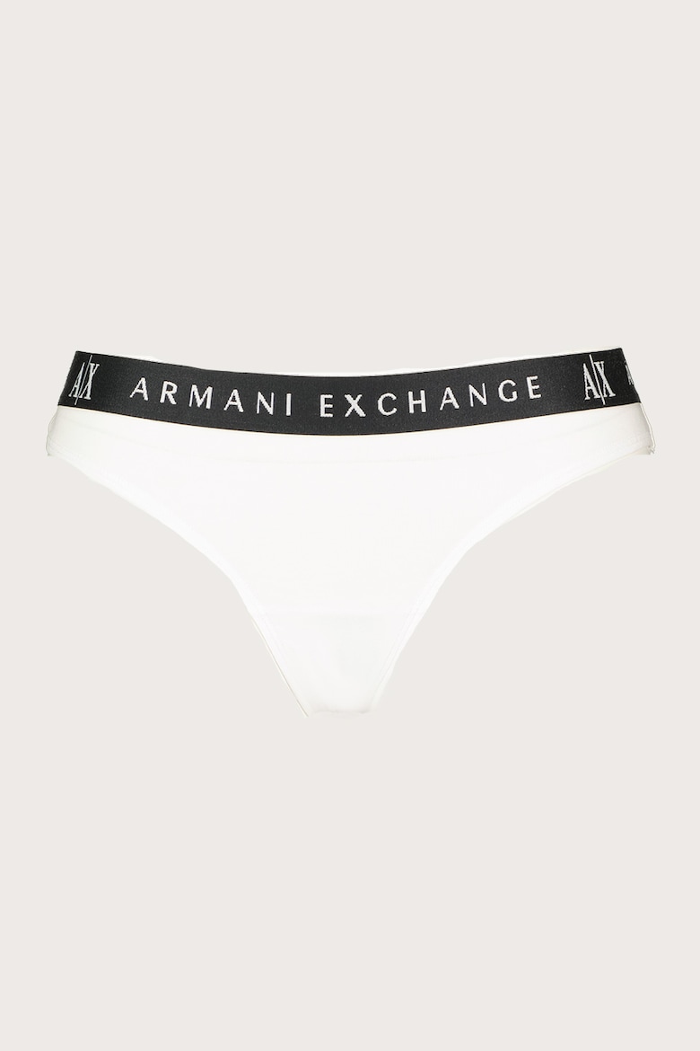 Бразильское бикини с логотипом Armani Exchange, черный
