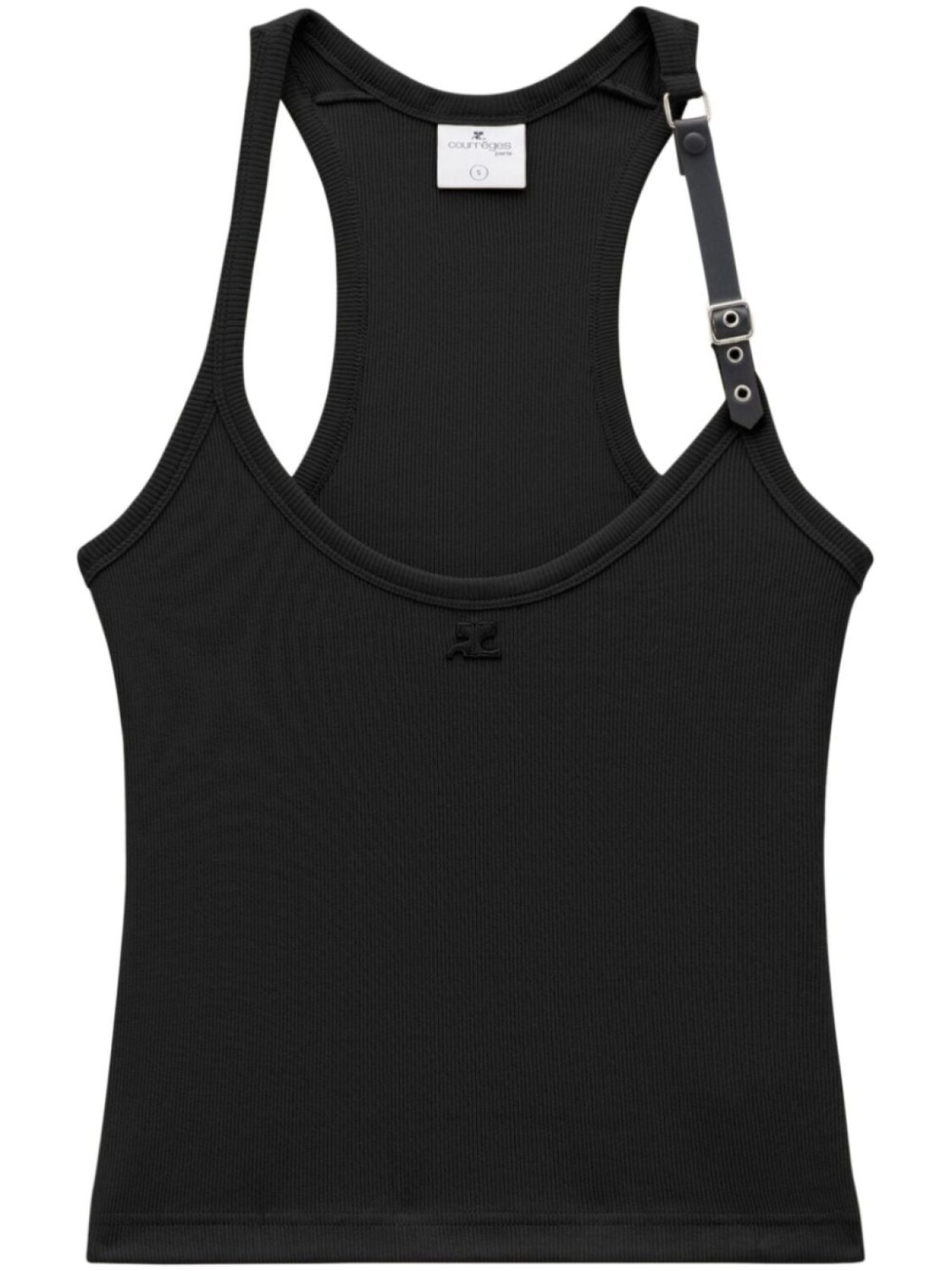 

Courrèges топ без рукавов Holistic Buckle 90s, черный