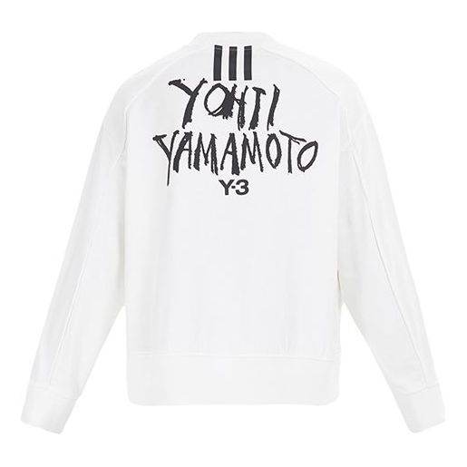 толстовка y 3 classic back logo sweatshirt black черный Толстовка Y-3 Signature Logo Sweatshirt Men's White, белый