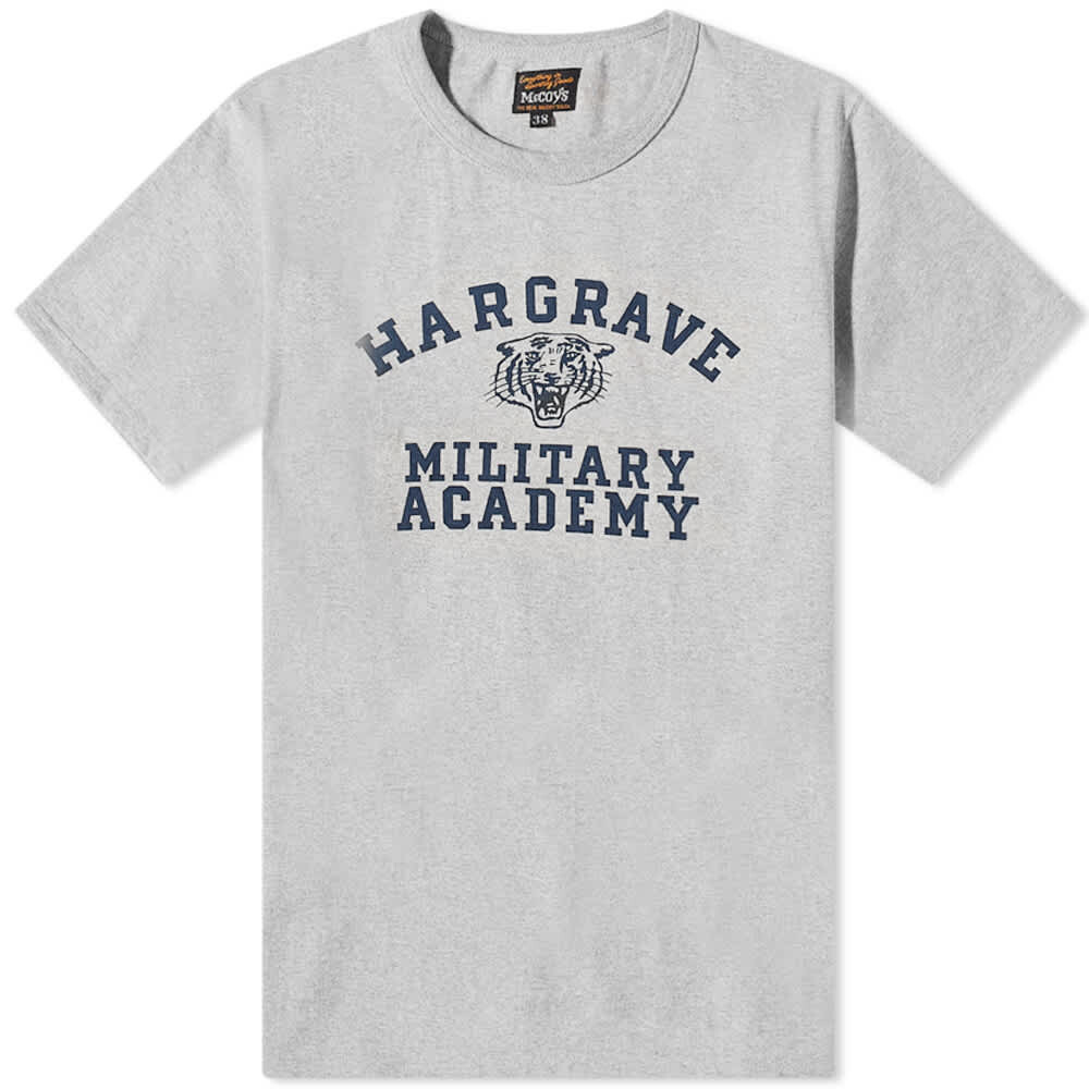 

Футболка Real McCoys Hargrave Military Academy, серый