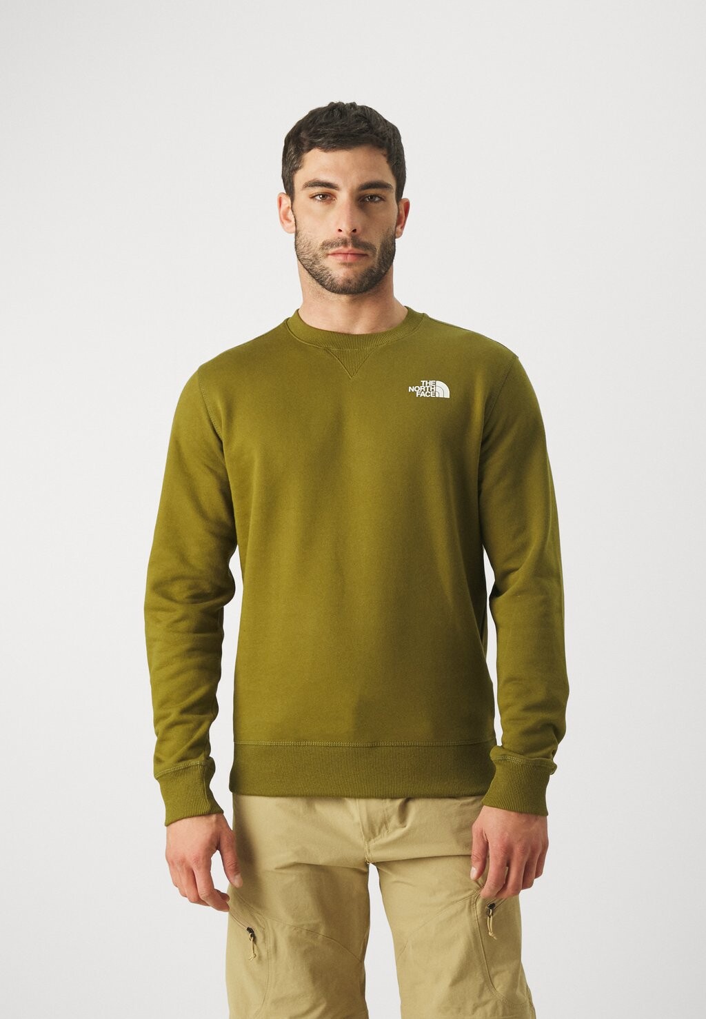 

Толстовка Simple Dome Crew The North Face, цвет forest olive