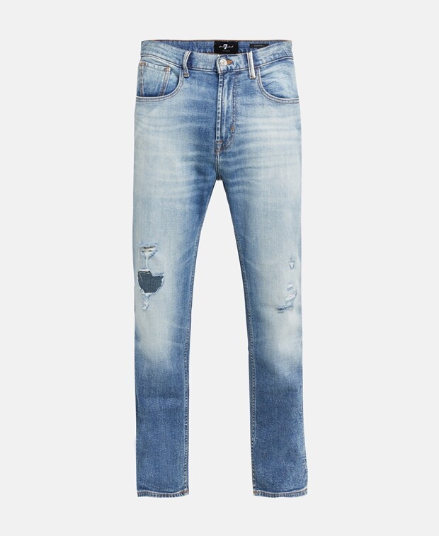 

Прямые джинсы 7 for all Mankind, цвет Slate Blue