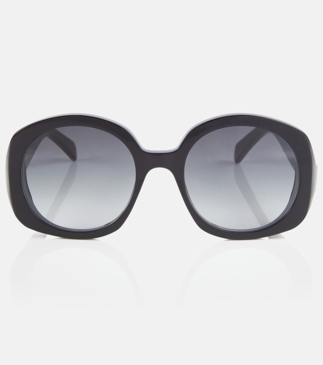 Яркие солнцезащитные очки большого размера Celine, черный
