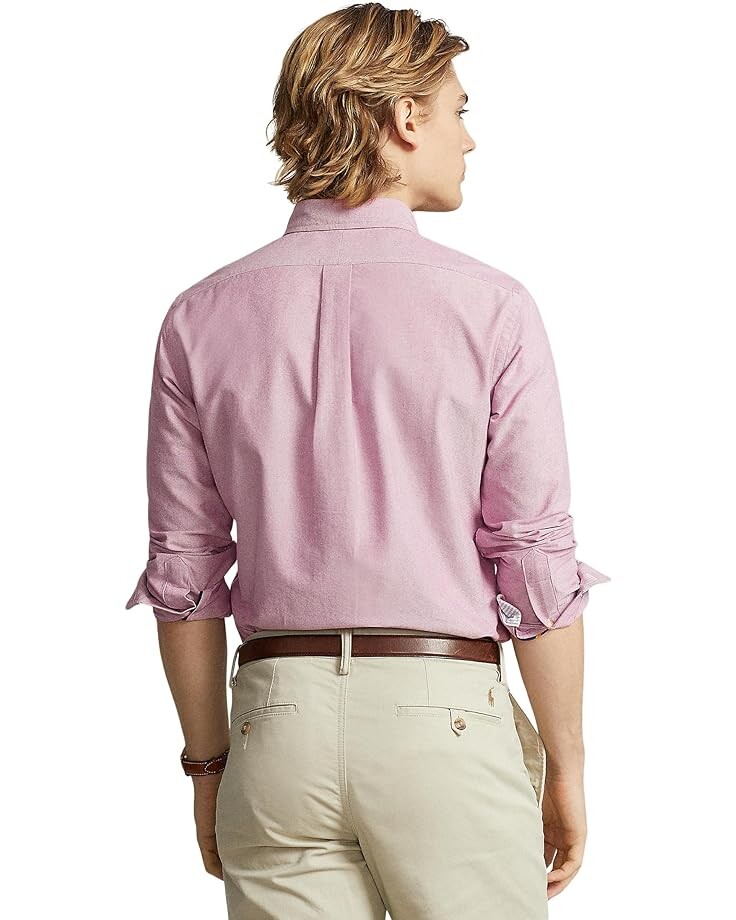 

Рубашка Polo Ralph Lauren The Iconic Oxford Shirt, цвет Crimson/White