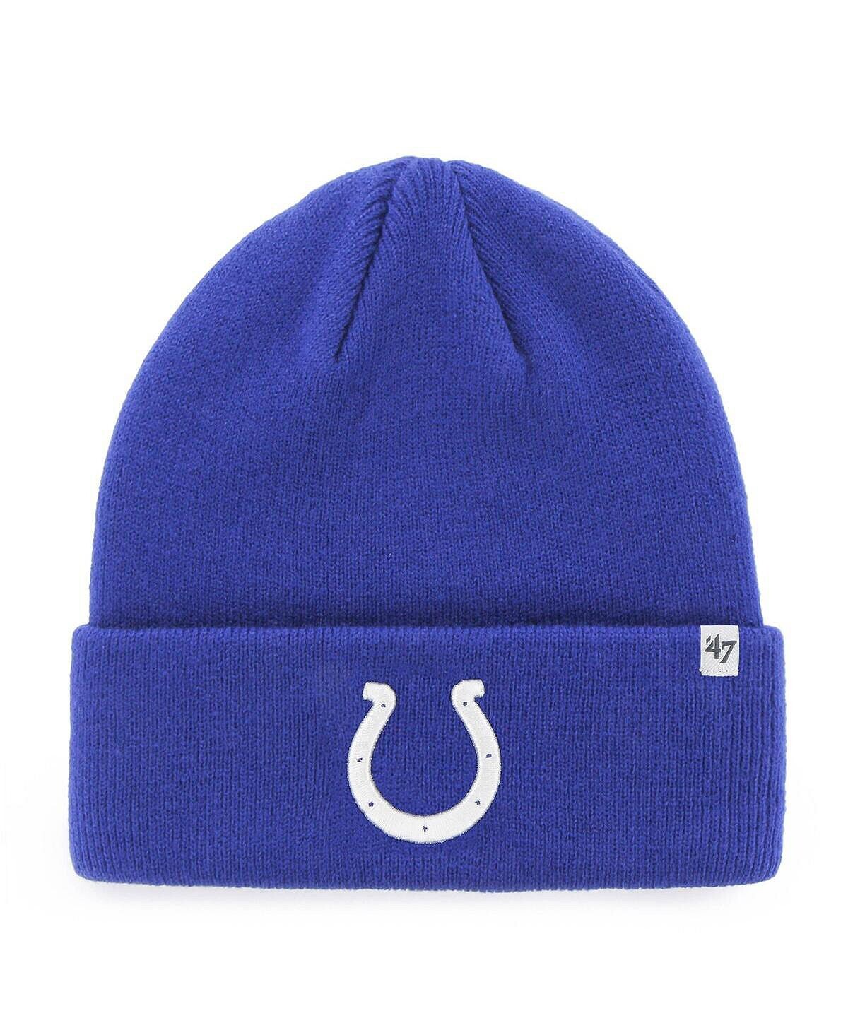 

Мужская базовая вязаная шапка с манжетами Royal Indianapolis Colts '47 Primary '47 Brand