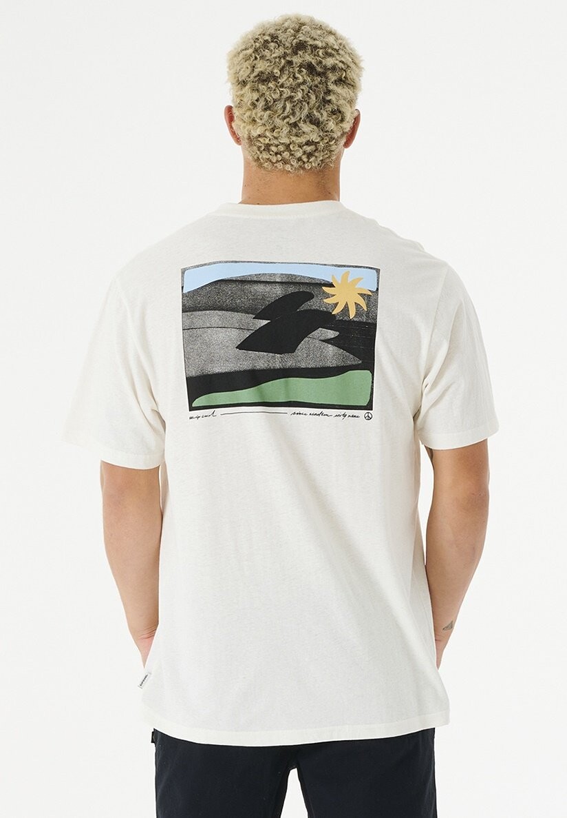 

Футболка с принтом Swc Twinny Rip Curl, цвет bone