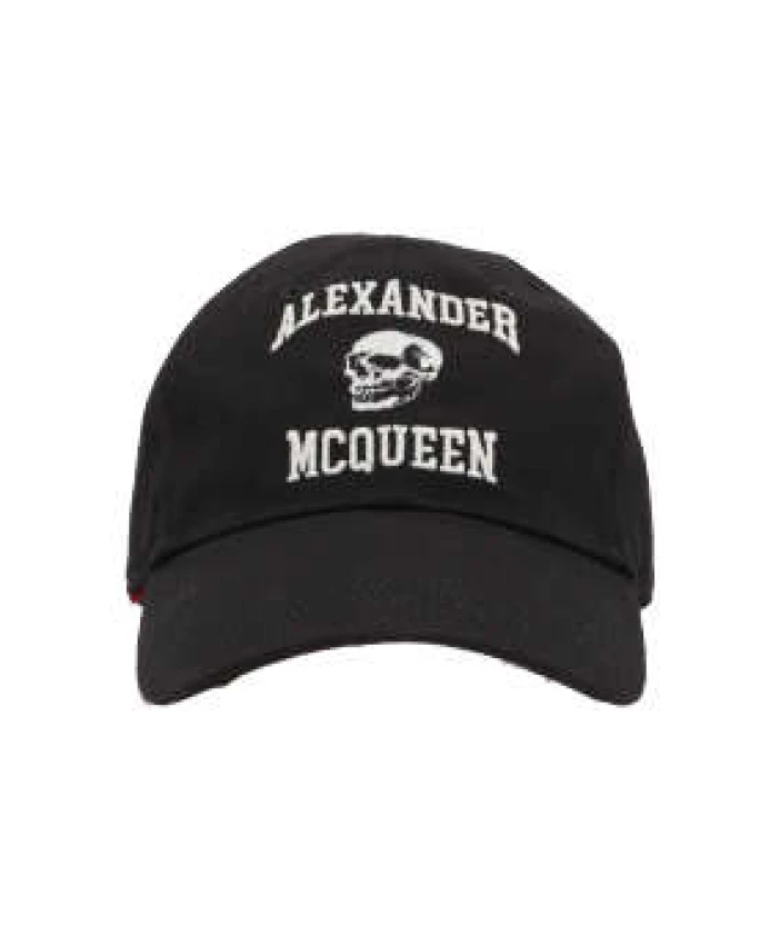 

Университетская бейсболка с черепом Alexander Mcqueen, черный
