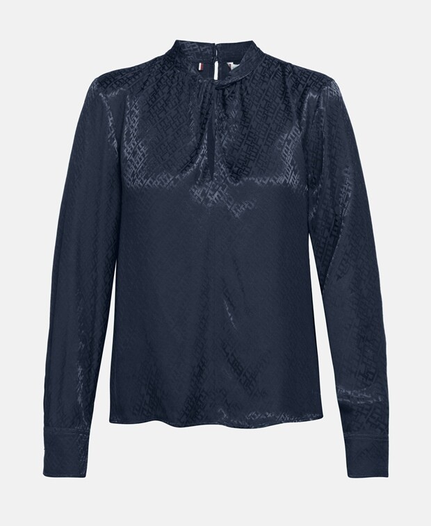 

Рубашка блузка Tommy Hilfiger, темно-синий