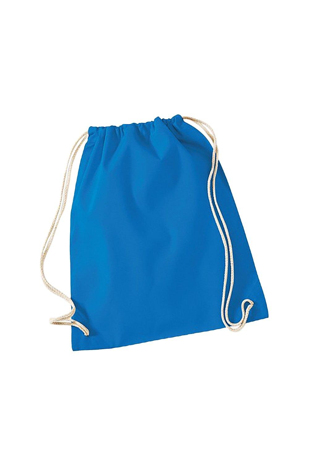 Хлопковая сумка Gymsac - 12 литров (2 шт. в упаковке) Westford Mill, синий