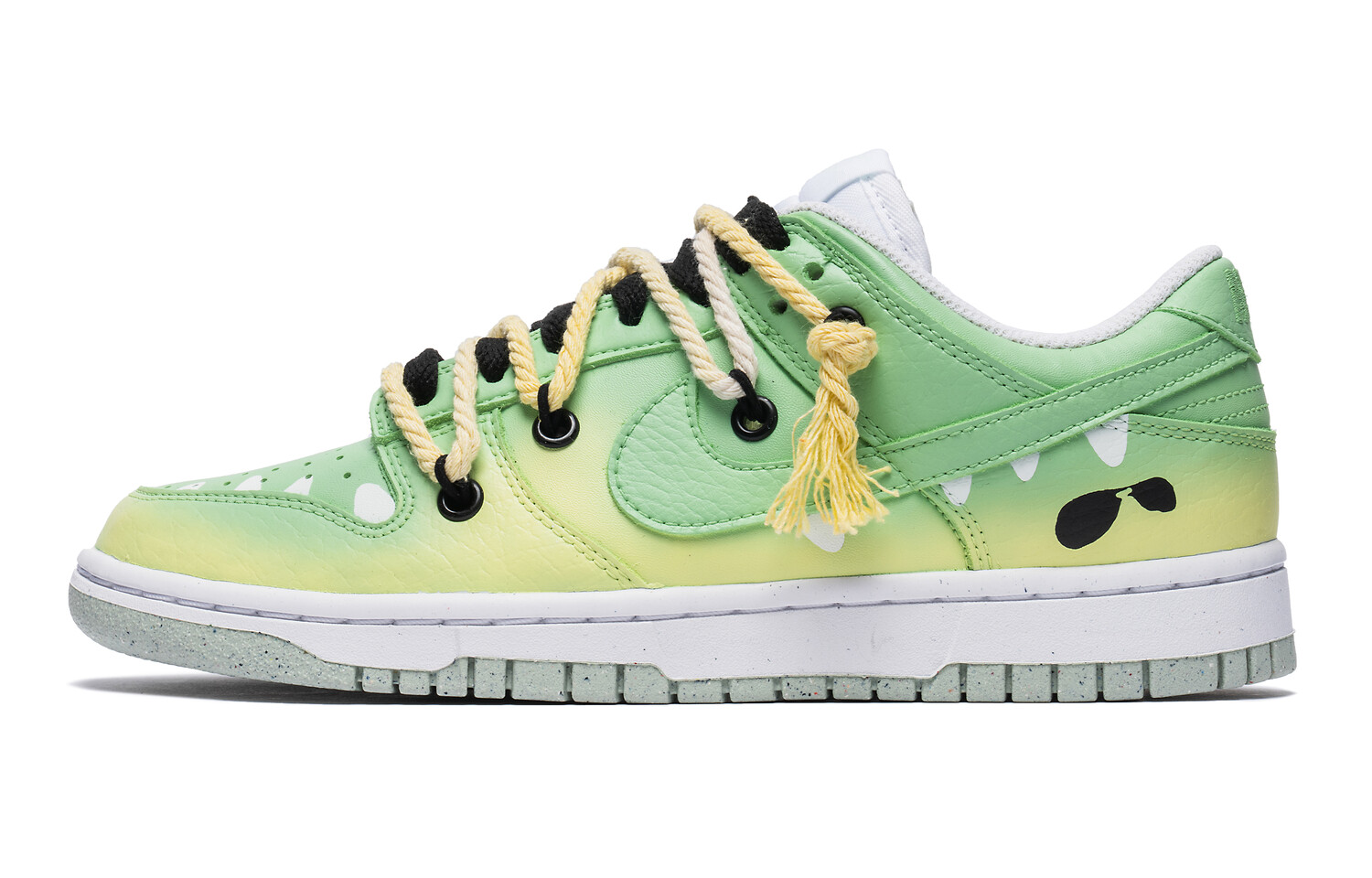 

Кроссовки для скейтбординга Dunk женские с низким верхом, белые/зеленые Nike, Зеленый, Кроссовки для скейтбординга Dunk женские с низким верхом, белые/зеленые Nike