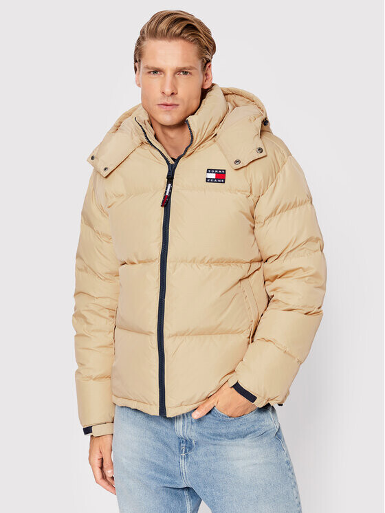 

Пуховик стандартного кроя Tommy Jeans, бежевый