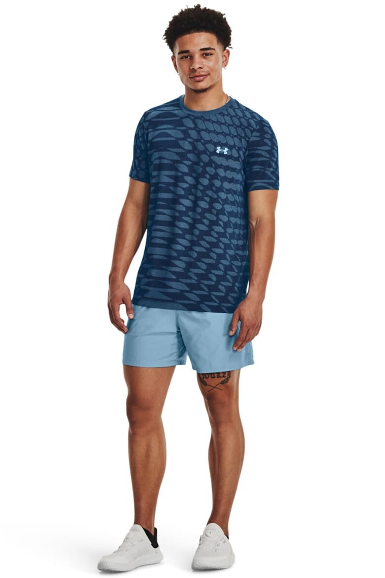 

Приталенная спортивная футболка с рисунком Under Armour, синий