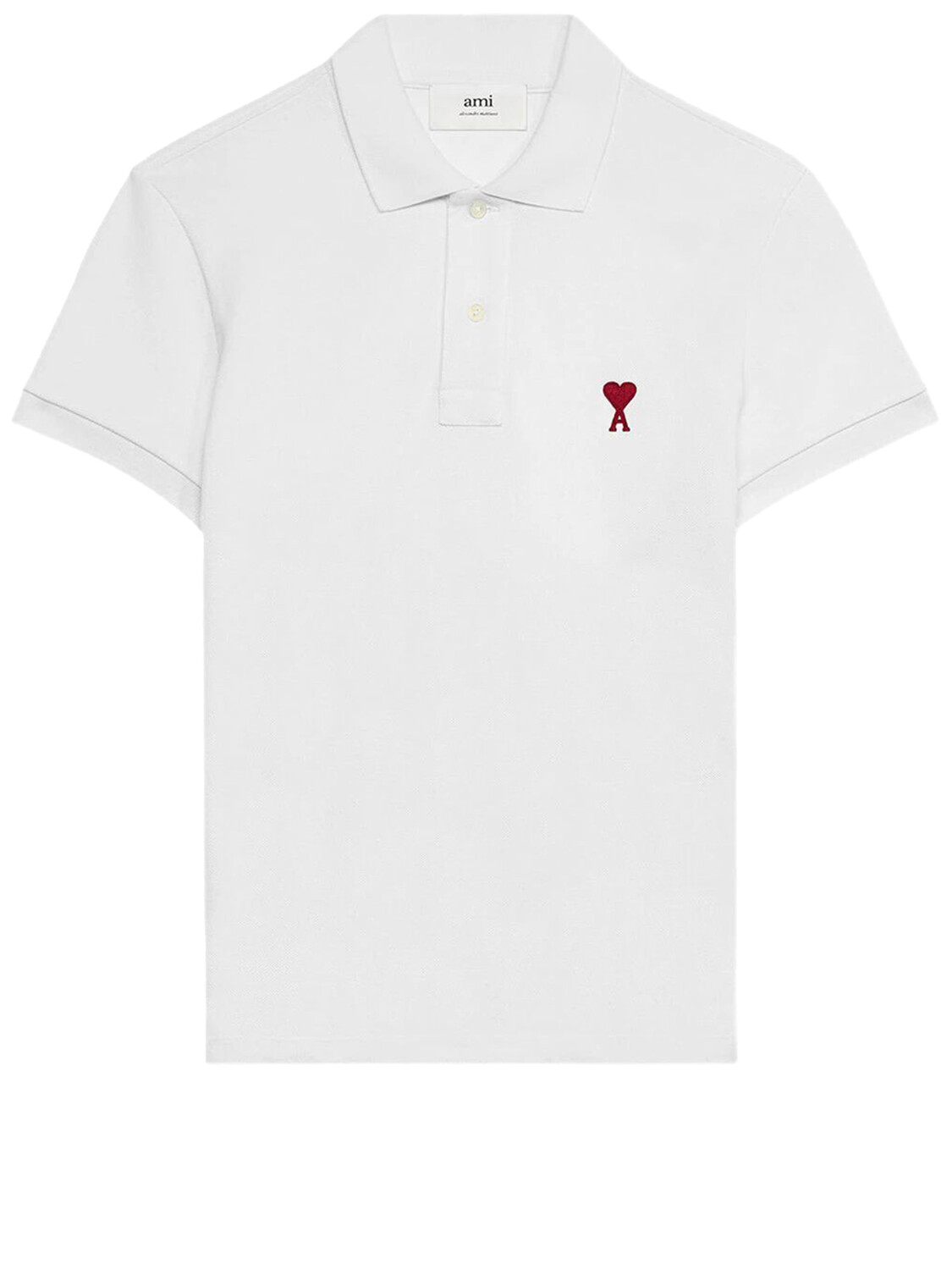 

Рубашка Ami Paris Ami De Coeur polo, белый