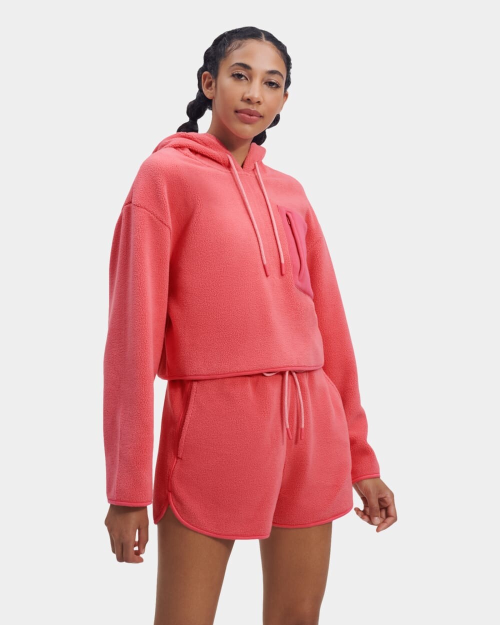 

Толстовка Myley Sherpa Hoodie UGG, розовый