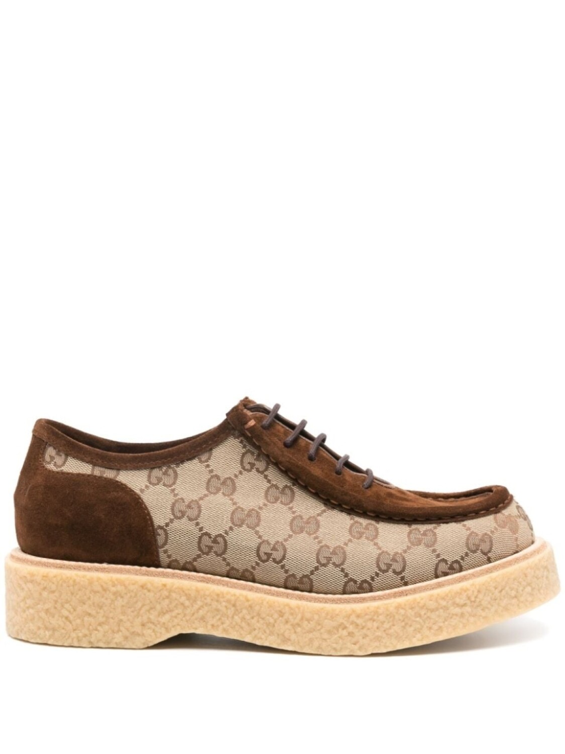 

Gucci туфли на шнуровке с логотипом GG, коричневый