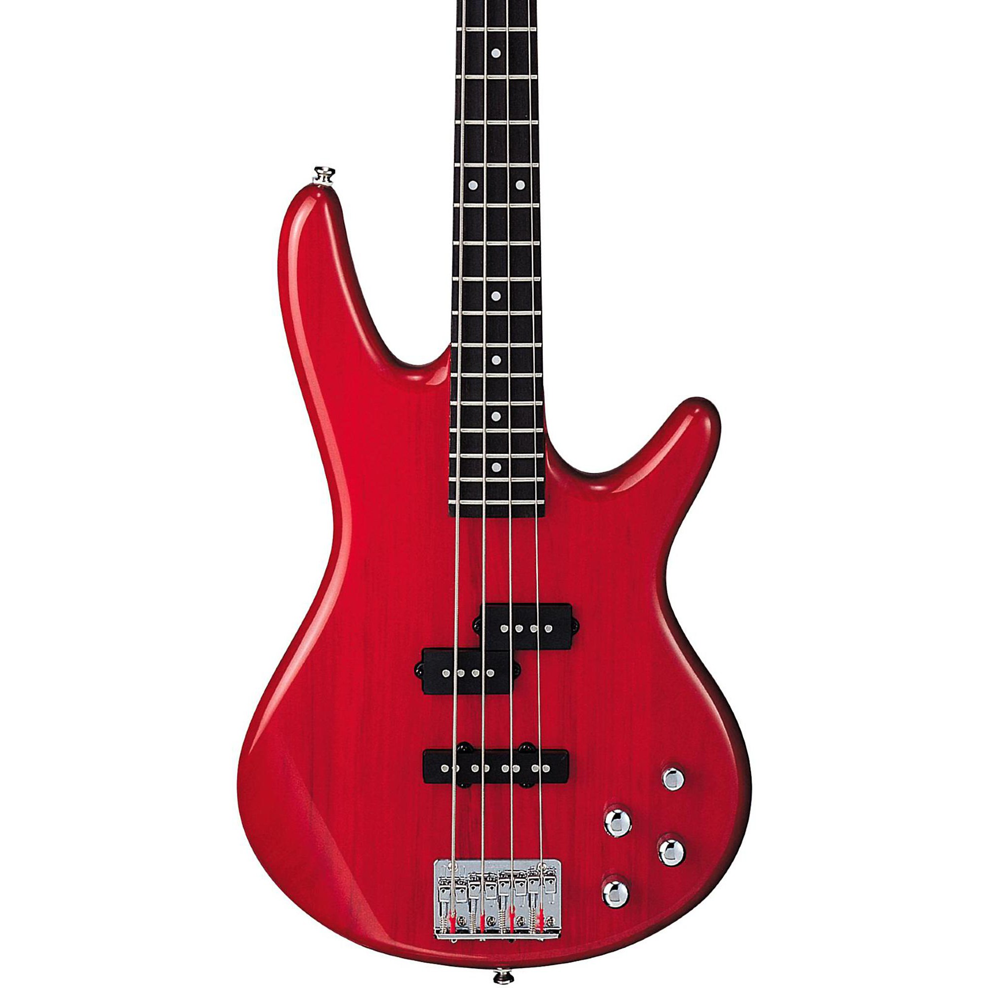 Ibanez GSR200 4-струнная электробас-гитара, прозрачный красный