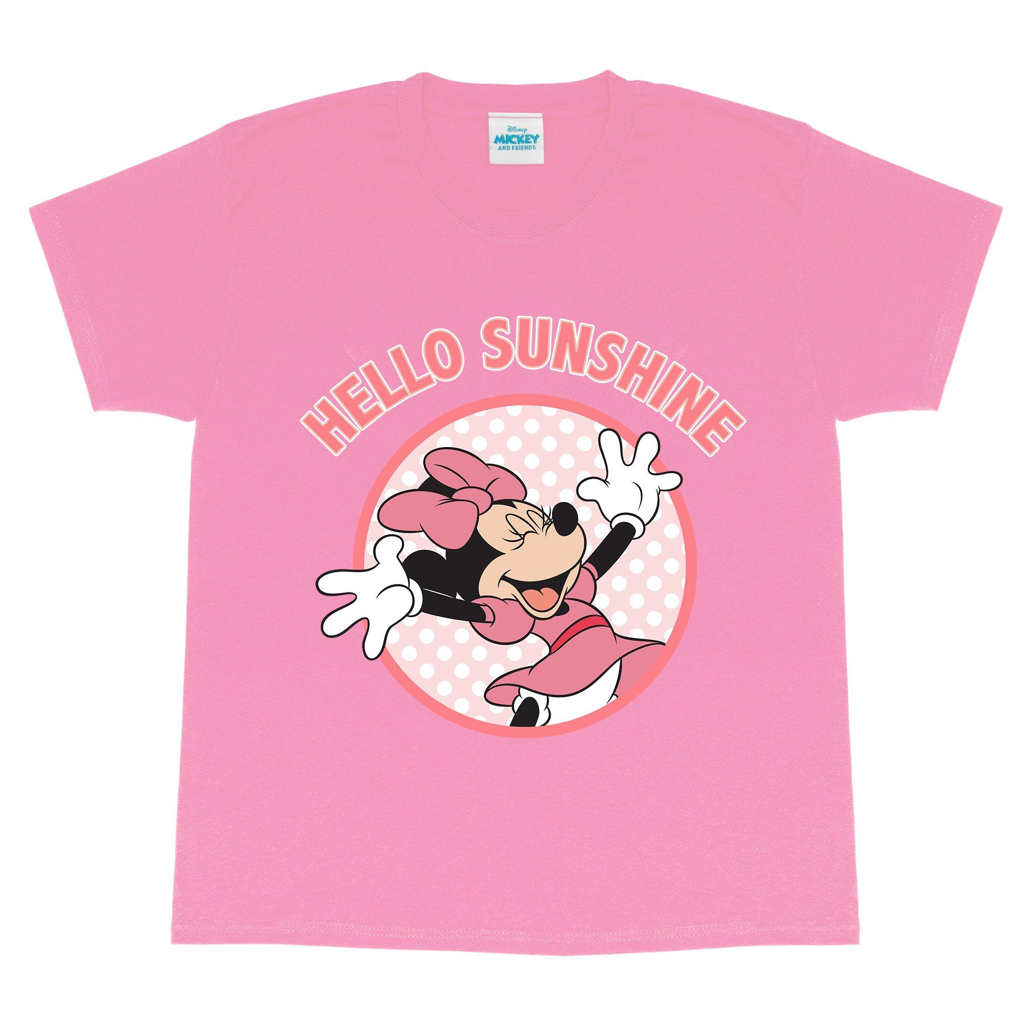Футболка «Hello Sunshine» с Минни Маус Disney, розовый школьная сумка минни маус disney розовый