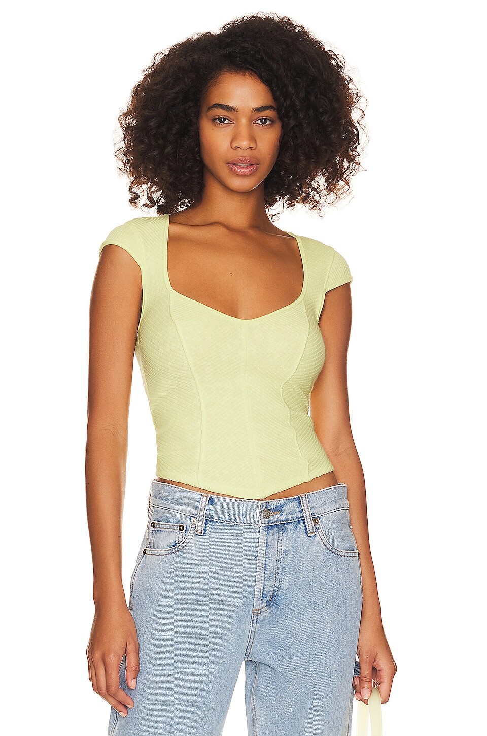 

Топ Free People Boss Babe, цвет Key Lime Pie