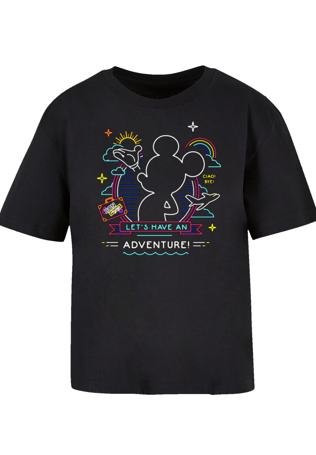 

Футболка F4NT4STIC Disney Micky Maus Neon Adventure, черный