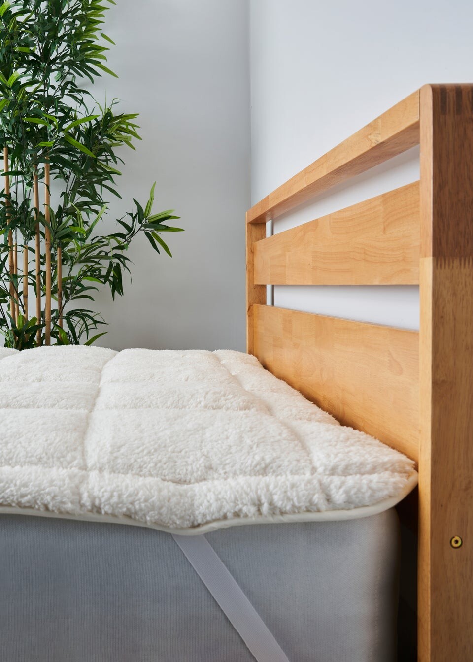 

BHS Bedding Наматрасник из флиса Teddy, бежевый