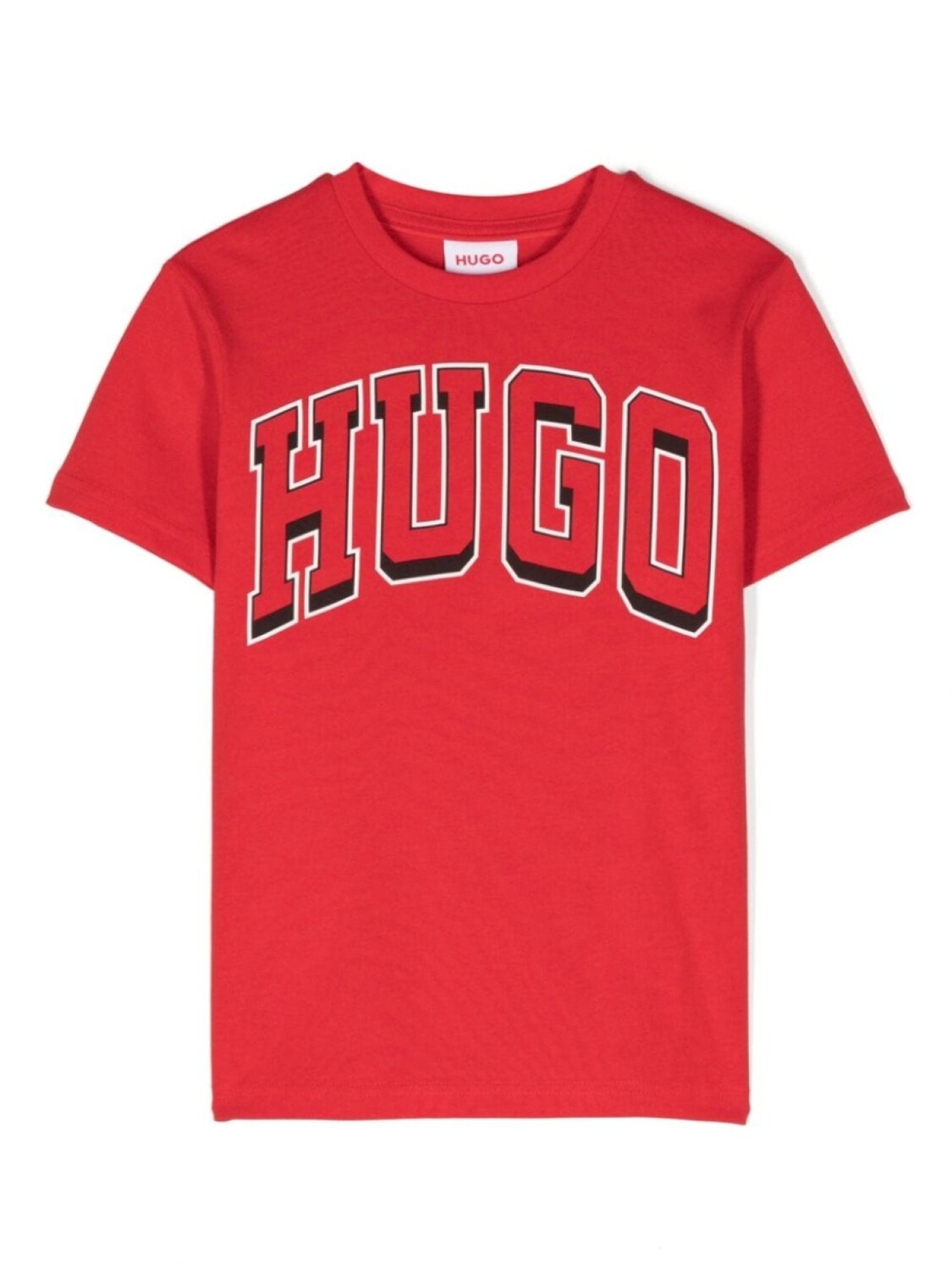

HUGO KIDS футболка с логотипом, красный