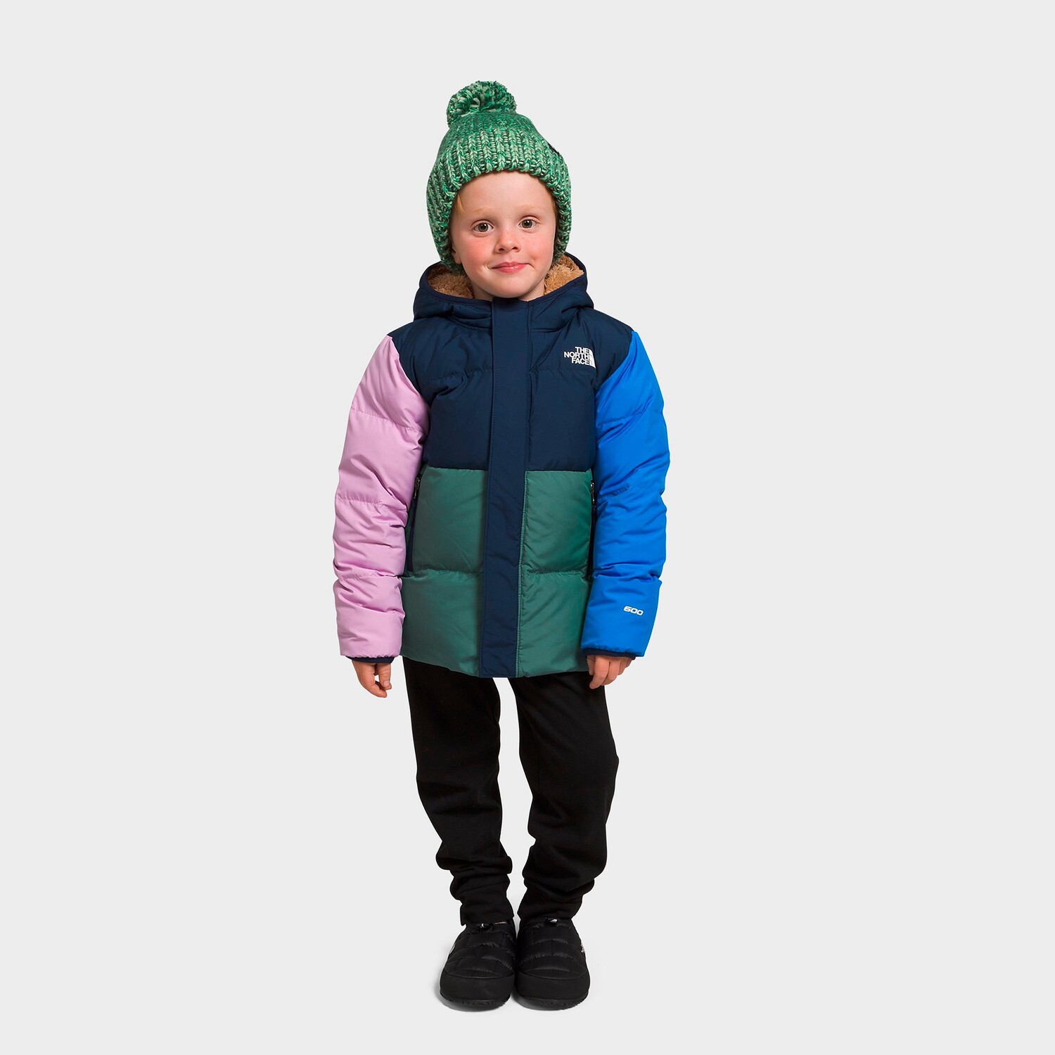 

Пуховик с капюшоном The North Face North для маленьких детей, синий