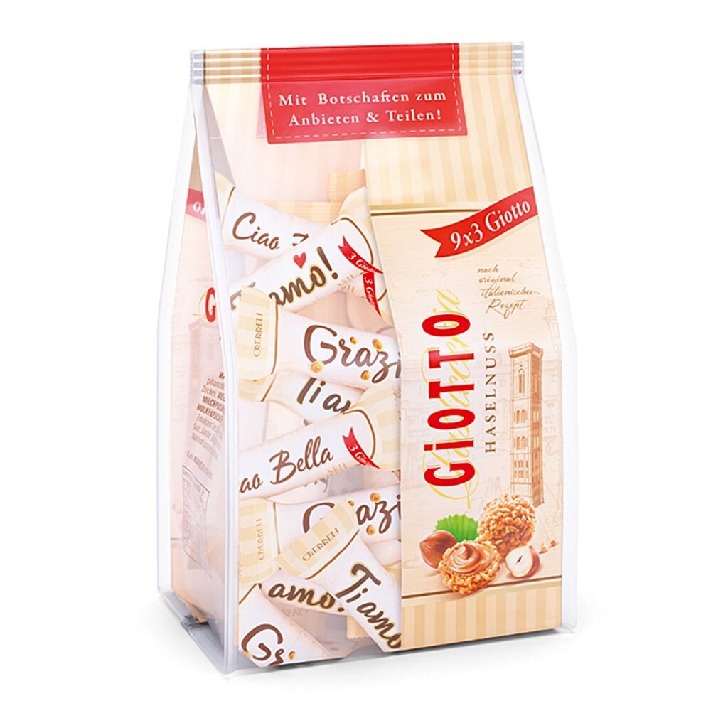 

Мини-шарики Giotto 9х3 со вкусом фундука 116г Ferrero
