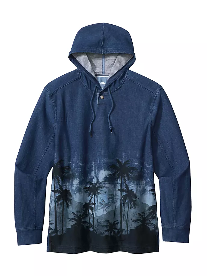 

Толстовка Palm Flurry Baja Chambray Tommy Bahama, индиго