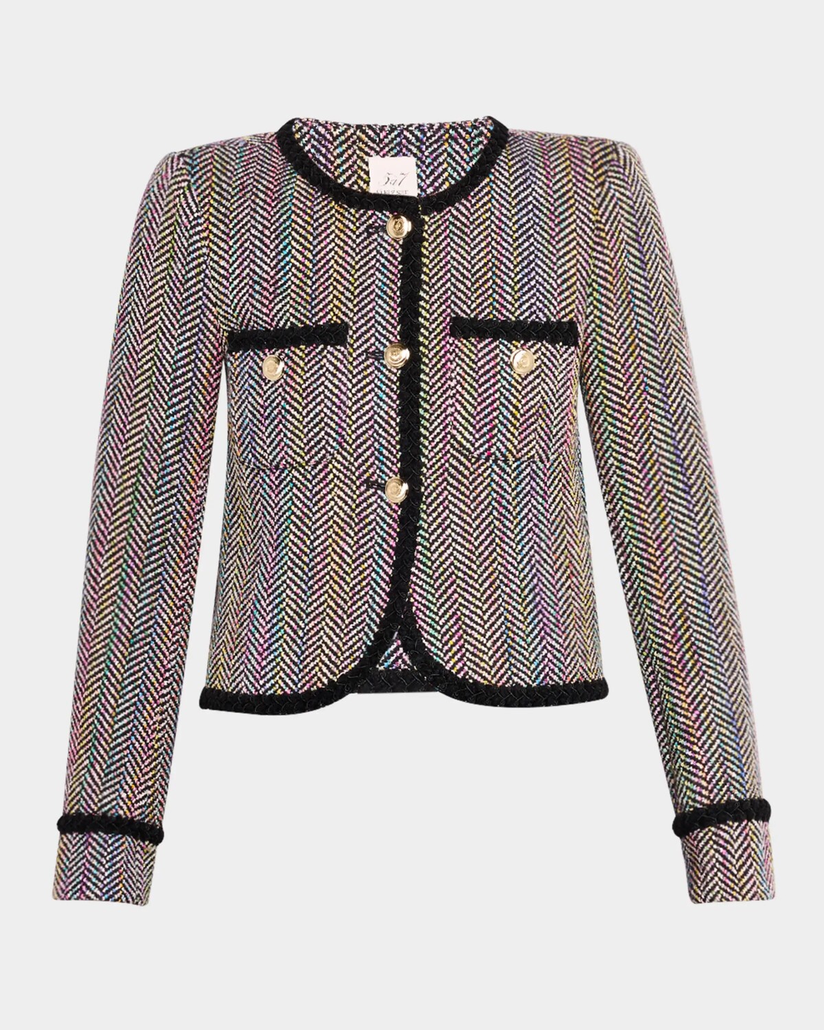 

Твидовый пиджак Zanda Cinq A Sept, цвет Black Multi