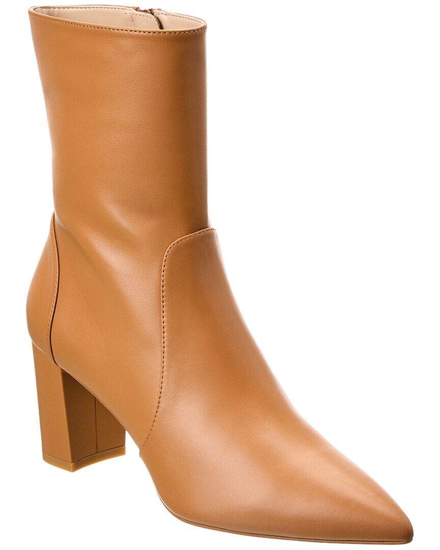 

Кожаные ботинки Stuart Weitzman Renegade Zip 75, коричневый