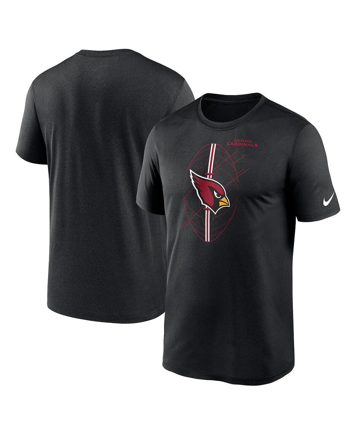 Мужская черная футболка Arizona Cardinals Legend Icon Performance Nike