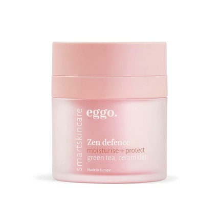 Увлажняющее средство Eggo Zen Defense для всех типов кожи — крем для лица, обогащенный суперпродуктами и керамидами, 50 мл — без отдушек