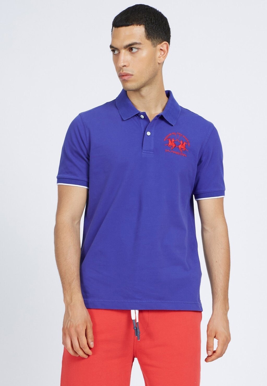 

Поло SHORT-SLEEVED POLO SHIRT La Martina, темно-синий